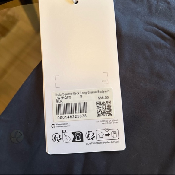 NWT Wundermost Ultra-Soft Nulu Square-Neck Long-Sleeve Bodysuit - Picture 8 of 9